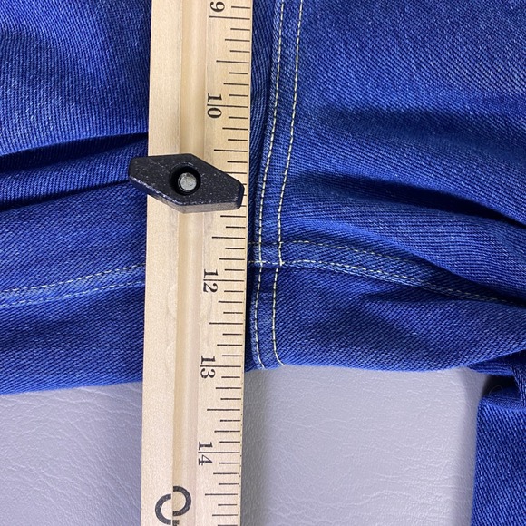 Halara Jeans Women's Size XL Wide Leg High Rise Pull On Denim Blue Medium Wash - Picture 7 of 11